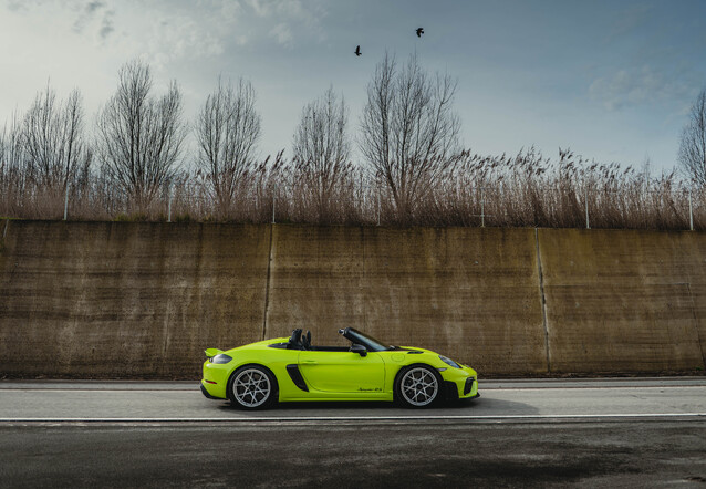 Porsche 718 Spyder RS, gespot door loyers (Chris, Saens, Sian Loyson)